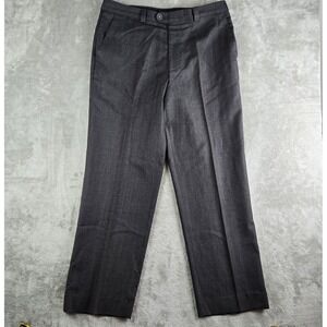 Linea Naturale Pants Mens 34x31 Gray Wool Bozalla & Lesna Business Formal Dressy